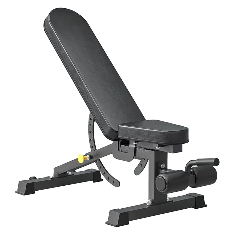 Adjustable Weight Bench with 9 Positions – Heavy-Duty Steel Strength Bench 450kg Capacity | Foldable Incline & Decline Utility Bench for Full Body Workouts at Home or Commercial Gym