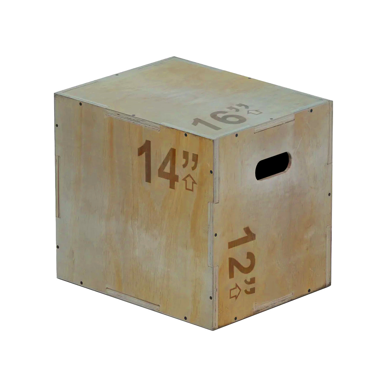 3-in-1 Wooden Plyometric Jump Box - Professional-Grade Training Equipment for Box Jumps, Step-Ups & Core Workouts - Versatile Fitness Tool for Home Gyms, CrossFit & HIIT - Multiple Height Options