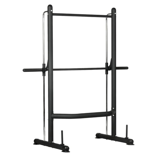Smith Machine Squat Rack with Pull-Up Bar – Multi-Function Home Gym Station with Adjustable Barbell Heights & 550 lbs Capacity