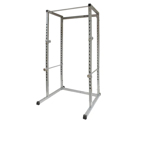 G100 Professional Power Rack Squat Cage with Integrated Pull-Up Bar - Heavy Duty Steel Construction for Home and Commercial Gyms - Adjustable Safety Bars and Multi-Grip Positions for Comprehensive