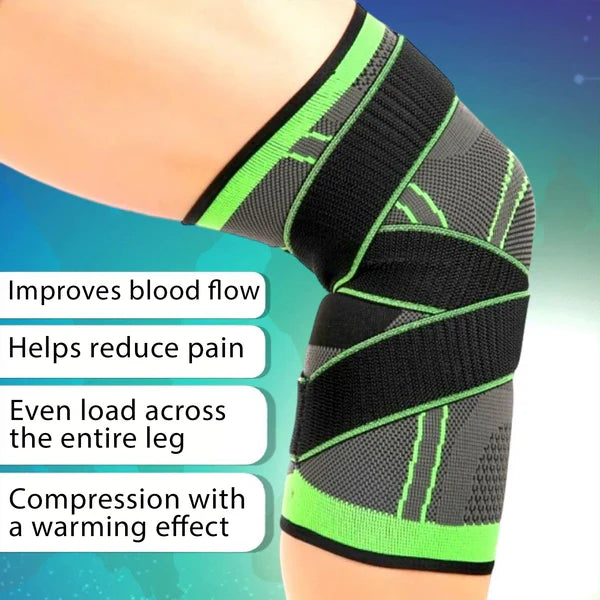 Adjustable Knee Support with Compression Strap – Stabilizing Brace for ACL, Meniscus & Arthritis Relief, Breathable for Sports & Daily Use