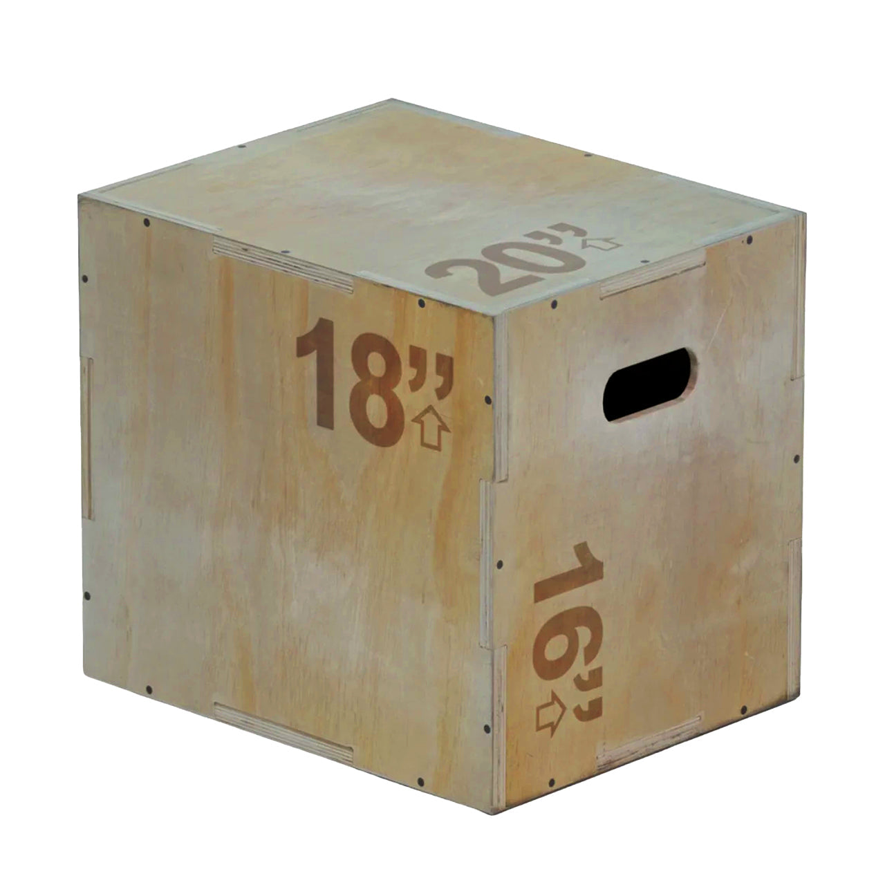 3-in-1 Wooden Plyometric Jump Box - Professional-Grade Training Equipment for Box Jumps, Step-Ups & Core Workouts - Versatile Fitness Tool for Home Gyms, CrossFit & HIIT - Multiple Height Options