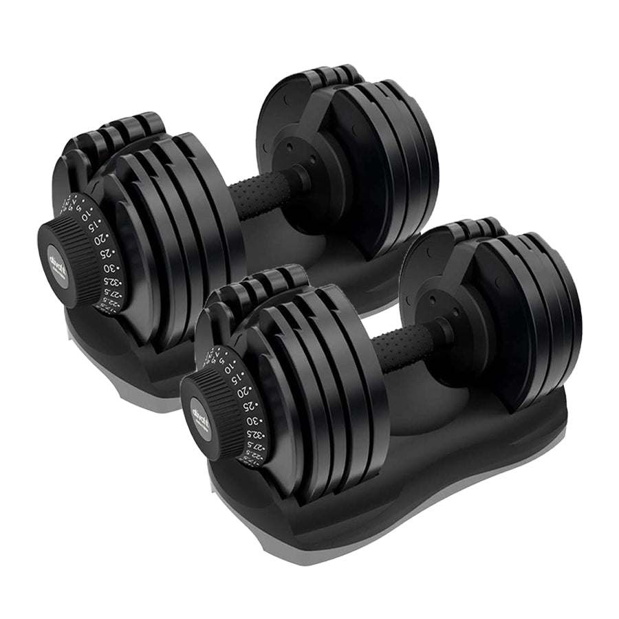 32.5kg Adjustable Dumbbell – 12-in-1 Quick Select Dumbbell | Weight Range 5kg–32.5kg | Space-Saving Strength Training Equipment with Safety Lock for Home Gym Workouts