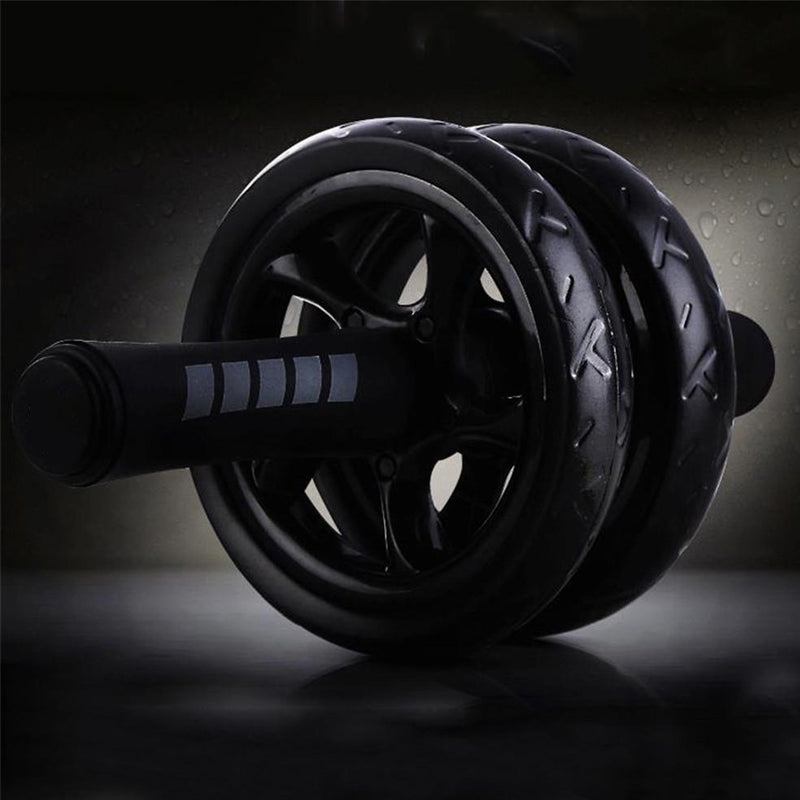 Professional Double-Wheel Ab Roller with Knee Pad - Advanced Core Trainer with Rebound Technology - Adjustable Resistance Bands for All Levels - Silent Non-Slip Wheels - Detachable Design for Home