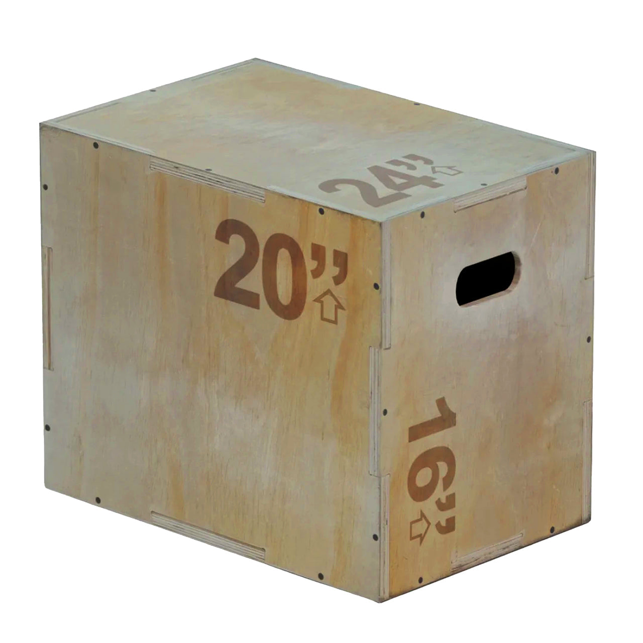 3-in-1 Wooden Plyometric Jump Box - Professional-Grade Training Equipment for Box Jumps, Step-Ups & Core Workouts - Versatile Fitness Tool for Home Gyms, CrossFit & HIIT - Multiple Height Options