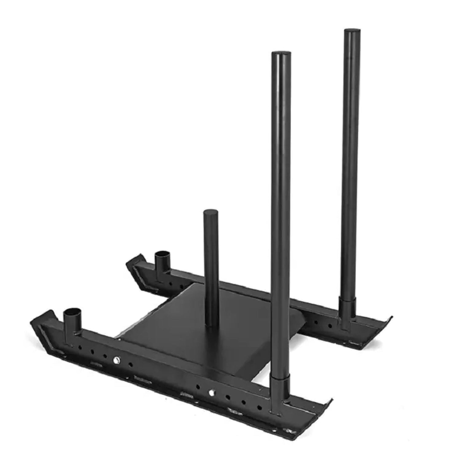 Heavy Duty Push & Pull Sled – Commercial Steel Power Sled for Strength, Speed & Agility Training, Optional Handles, Rope & Sled Mats | Compact Conditioning Equipment for Home Gym & Sports Training