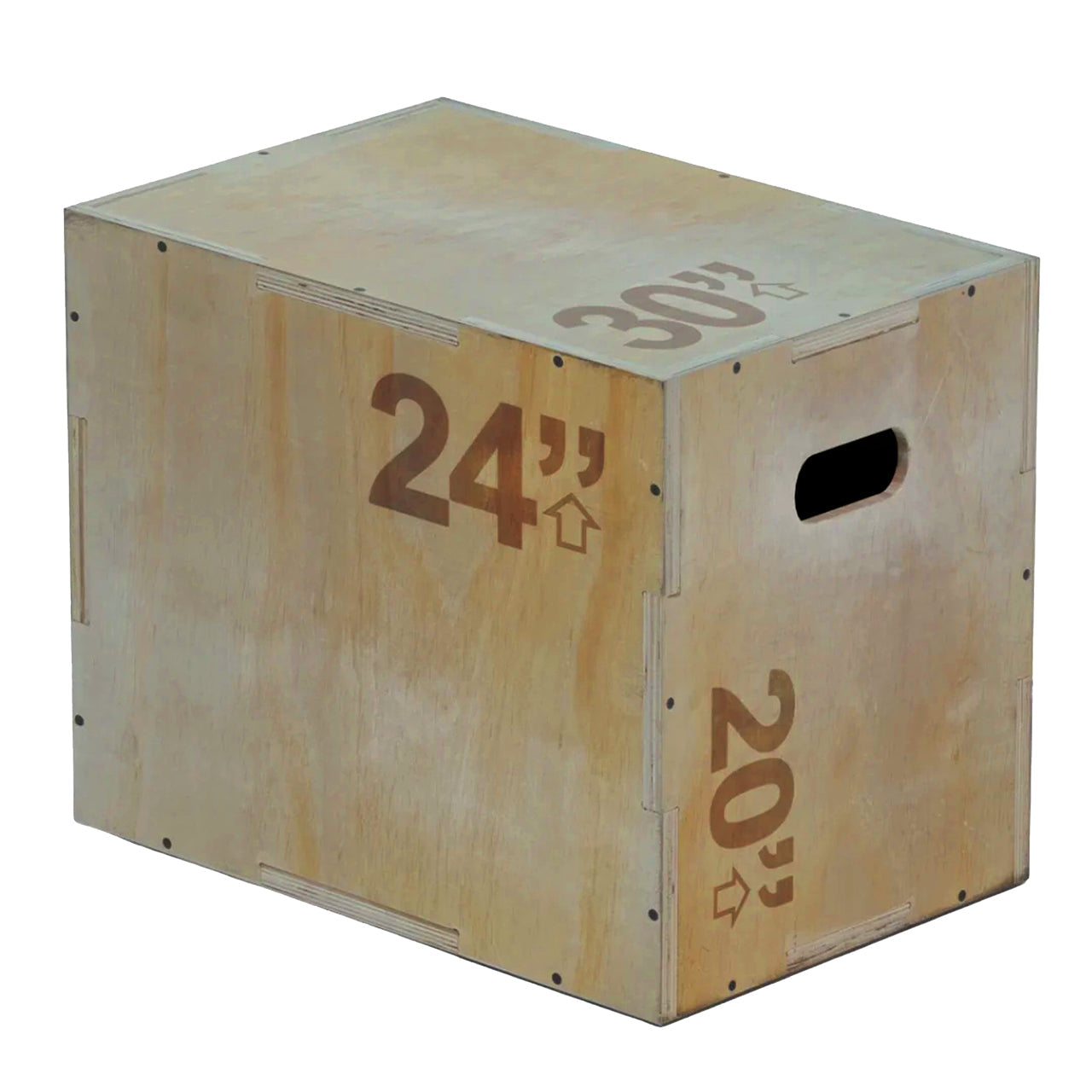3-in-1 Wooden Plyometric Jump Box - Professional-Grade Training Equipment for Box Jumps, Step-Ups & Core Workouts - Versatile Fitness Tool for Home Gyms, CrossFit & HIIT - Multiple Height Options