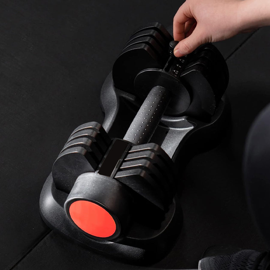 12.5kg Adjustable Dumbbell – 5-in-1 Quick Dial Dumbbell with Safety Lock, 2.5kg–12.5kg Increments, Compact Strength Training for Home Gym Workouts