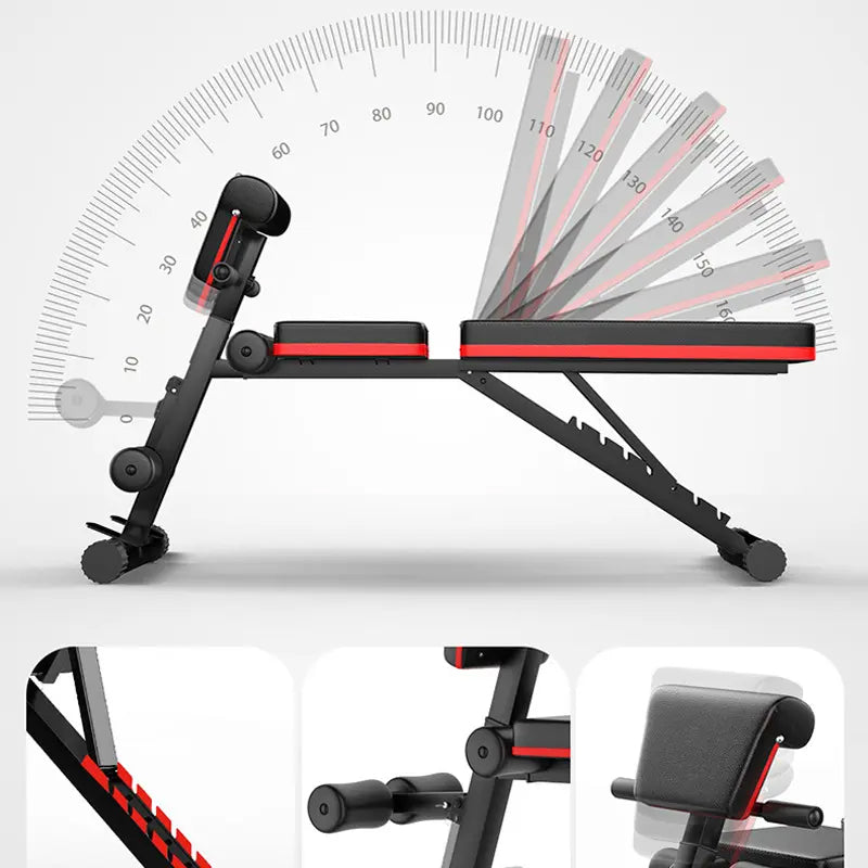 Adjustable Foldable Weight Bench – 7-Position, 320KG Capacity with Auto Lock & Ergonomic High-Density Padding