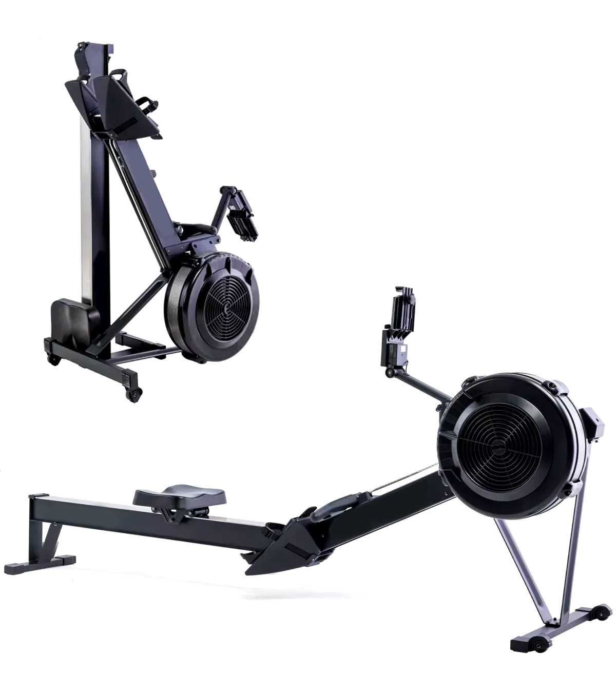 Rowing Machine for Home Use – 10-Level Adjustable Air Resistance Rower with Foldable Design, Ergonomic Seat, LCD Display & Aluminum Rail for Full-Body Training
