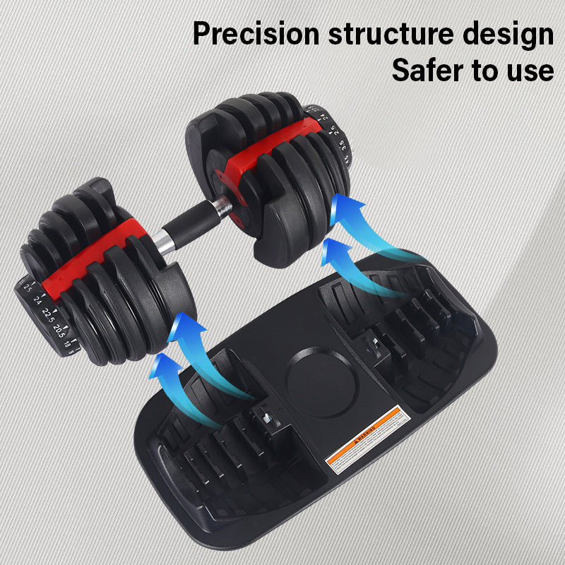 24kg Adjustable Dumbbell 15-in-1 - Quick Dial Weight Selection System from to 24kg - Space-Saving Home Gym Weights with Non-Slip Handle - Full Body Strength Training Equipment