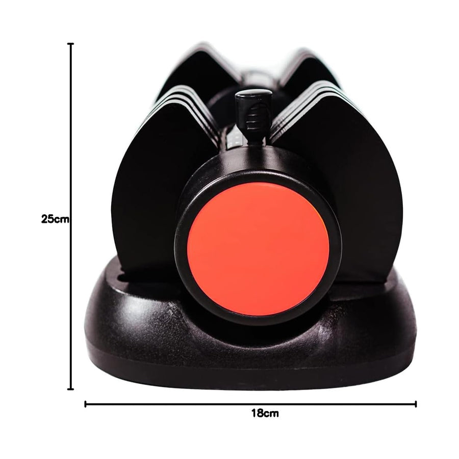 12.5kg Adjustable Dumbbell – 5-in-1 Quick Dial Dumbbell with Safety Lock, 2.5kg–12.5kg Increments, Compact Strength Training for Home Gym Workouts