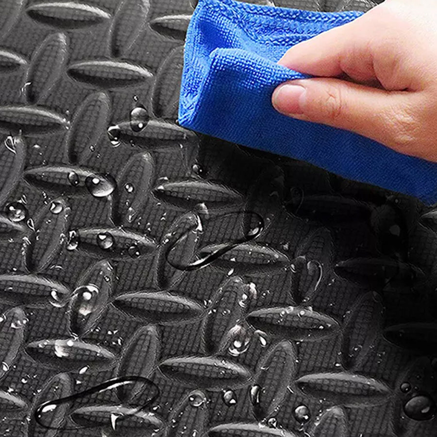 Interlocking EVA Foam Puzzle Exercise Mats - Premium 10mm Thick Anti-Slip Rubber Top Workout Tiles - Customizable Protective Gym Flooring for Home Fitness - Noise Reducing Shock Absorbing Training