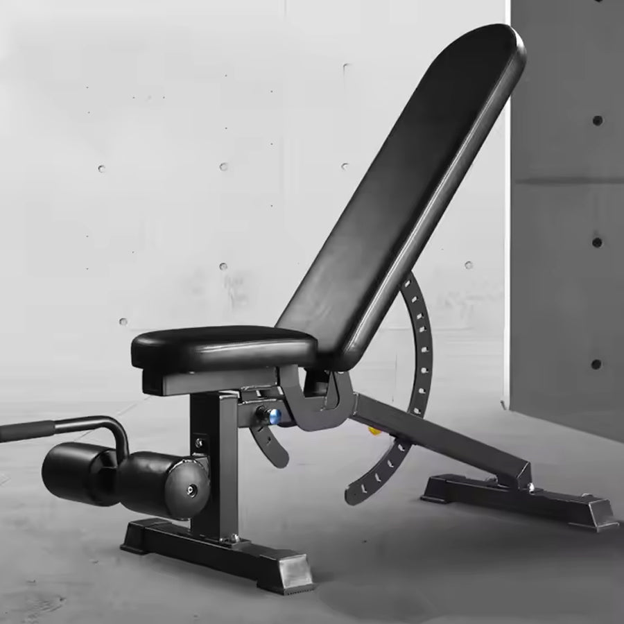 Adjustable Weight Bench with 9 Positions – Heavy-Duty Steel Strength Bench 450kg Capacity | Foldable Incline & Decline Utility Bench for Full Body Workouts at Home or Commercial Gym