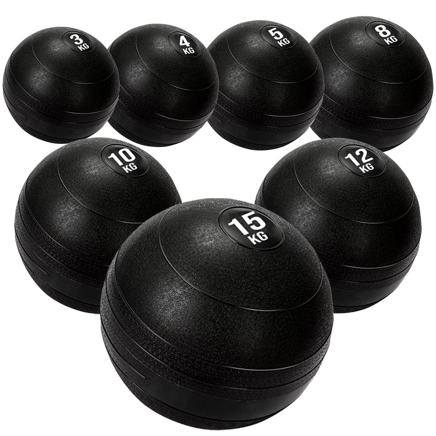 Heavy Duty Slam Balls for Explosive Power Training - Premium Non-Bounce Rubber Medicine Balls - Multiple Weights 3KG to 25KG - Textured Grip for Strength, Conditioning, Core & Cardio Workouts