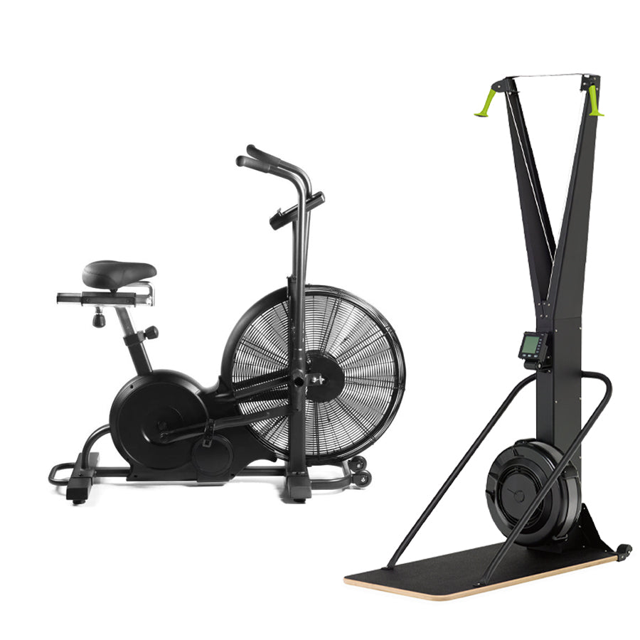 CURSOR FITNESS Premium Exercise Bike - Stationary Spin Cycle with Quiet Belt Drive System - Adjustable Resistance Levels - Extra Comfort Seat - LCD Display - Home Cardio Indoor Cycling Workout
