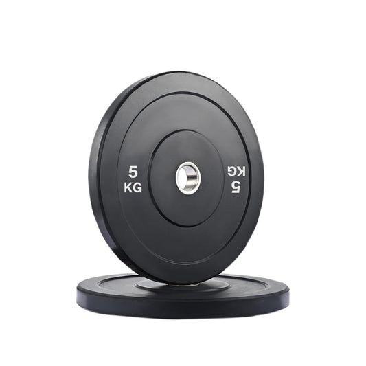 Professional Olympic Bumper Plates - High-Grade Rubber Coated Weight Discs with 2-Inch Stainless Steel Insert - Color-Coded Plate Sets for Weightlifting, Powerlifting, CrossFit Training