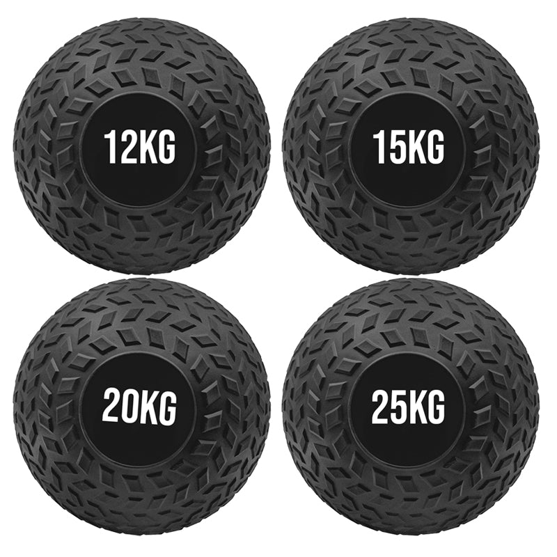 Heavy-Duty Treaded Slam Balls for Power Training - Sand Filled Medicine Balls with Textured Grip - Core Strength and Conditioning Equipment - No-Bounce Workout Balls for Explosive Exercises