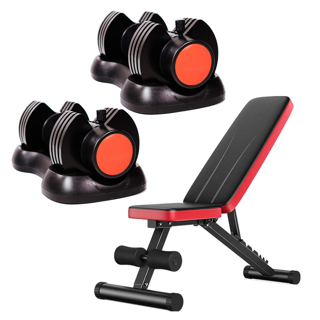 12.5kg Adjustable Dumbbell – 5-in-1 Quick Dial Dumbbell with Safety Lock, 2.5kg–12.5kg Increments, Compact Strength Training for Home Gym Workouts