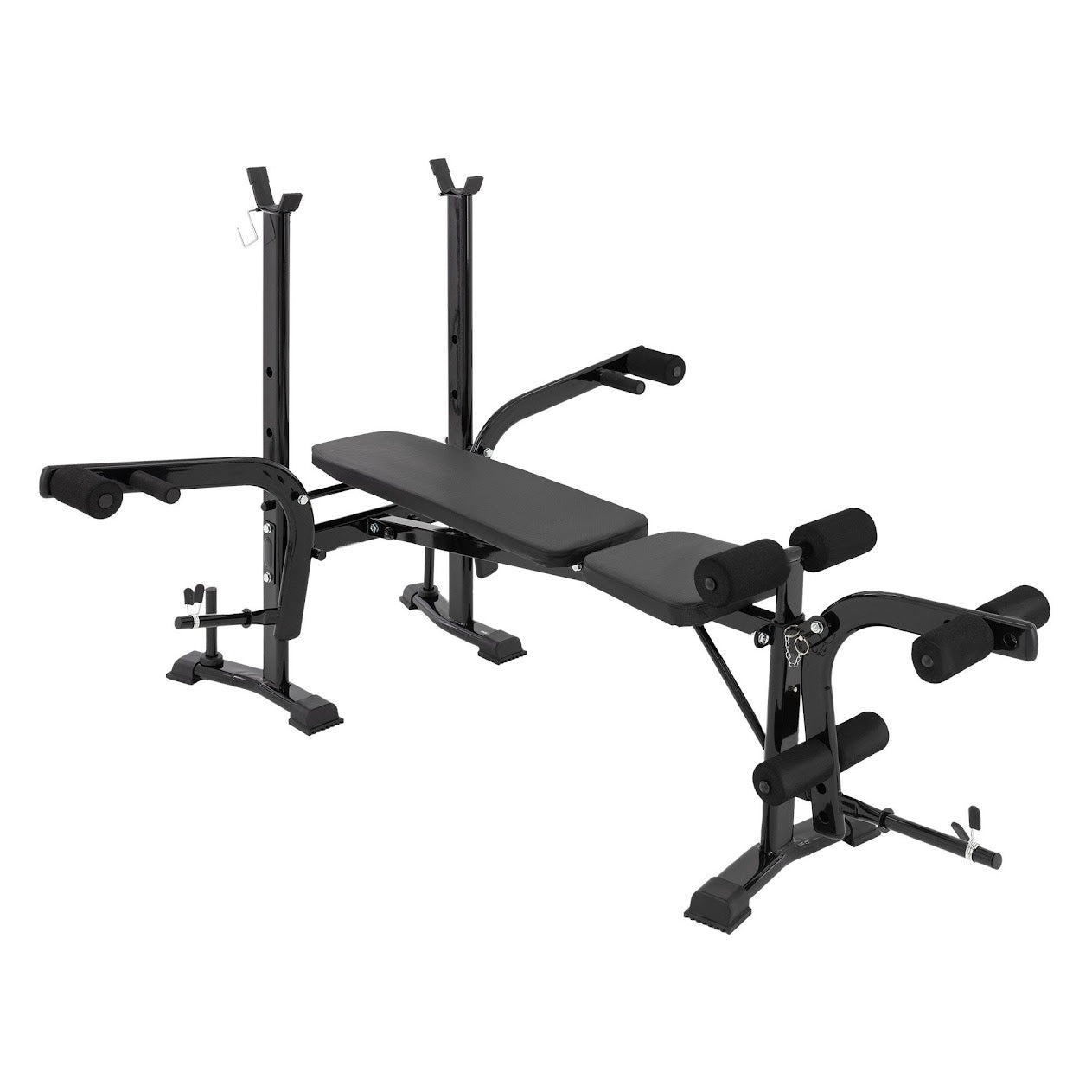 All-in-One Multi Bench – Adjustable Weight Bench with Leg Extension, Barbell Rack, Preacher Curl Pad & Butterfly | Full-Body Home Gym Bench for Strength Training | Multi-Function Fitness Equipment