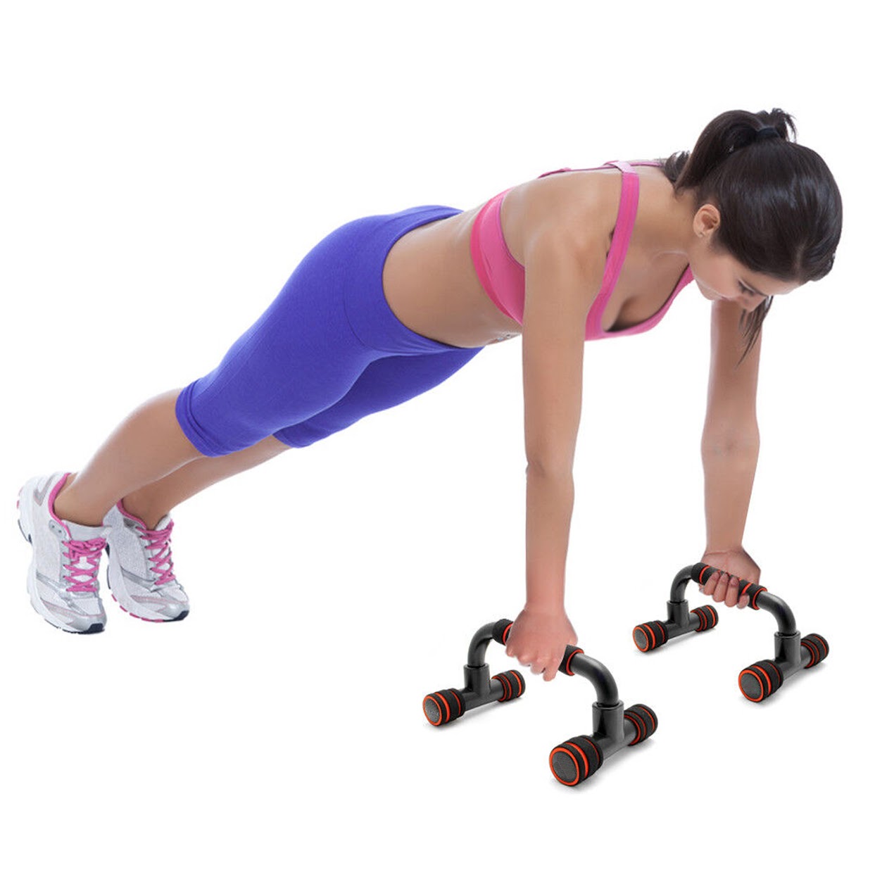 Push Up Bars - Non-Slip Pushup Stands Handles for Men & Women | Premium Chest, Shoulder & Arm Workout Equipment | Portable Strength Training Bars for Home Gym & Travel | Ergonomic Pushup Support