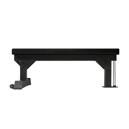 Commercial Flat Weight Bench – Heavy-Duty Steel Strength Bench with 300kg Capacity, Padded Cushion & Rear Wheels | Durable Fitness Bench for Chest Press, Dumbbell & Barbell Workouts at Home or Gym