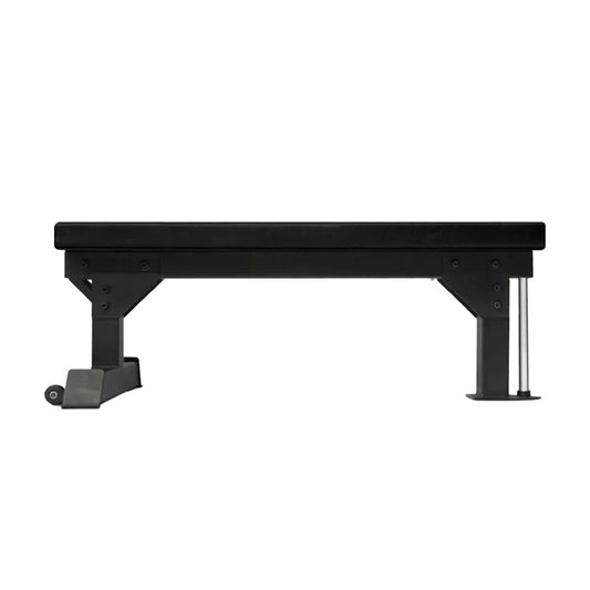 Commercial Flat Weight Bench – Heavy-Duty Steel Strength Bench with 300kg Capacity, Padded Cushion & Rear Wheels | Durable Fitness Bench for Chest Press, Dumbbell & Barbell Workouts at Home or Gym
