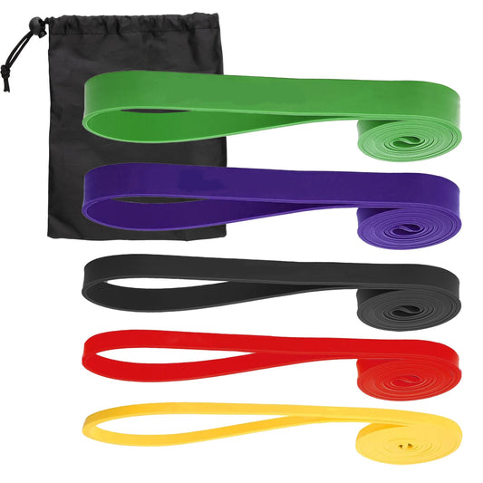 Resistance Bands Set – 5-Level Pull-Up Assistance & Strength Training Bands for Home Gym, All Fitness Levels