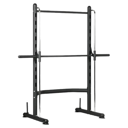 Smith Machine Squat Rack with Pull-Up Bar – Multi-Function Home Gym Station with Adjustable Barbell Heights & 550 lbs Capacity