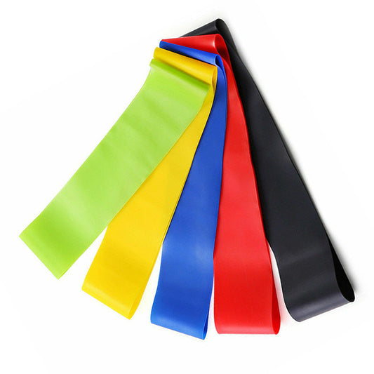 Light Resistance Band Set – 5-Level Natural Latex Bands for Strength, Yoga & Rehab, Portable Home Workout Kit