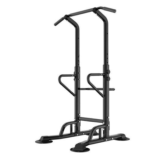 Pull-Up & Dip Station Power Tower – Adjustable Height Multi-Function Workout Stand with Heavy-Duty Steel Frame for Full Body Strength Training at Home Gym