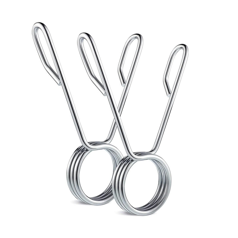 Premium Olympic 2" Spring Collars - Secure Chrome-Finished Clips for 50mm Barbells and Dumbbell Handles - Professional-Grade Weight Fasteners - Reliable Gym Accessories for Strength Training