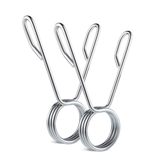 Premium Olympic 2" Spring Collars - Secure Chrome-Finished Clips for 50mm Barbells and Dumbbell Handles - Professional-Grade Weight Fasteners - Reliable Gym Accessories for Strength Training