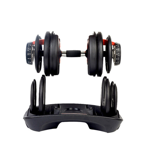 24kg Adjustable Dumbbell 15-in-1 - Quick Dial Weight Selection System from  to 24kg - Space-Saving Home Gym Weights with Non-Slip Handle - Full Body Strength Training Equipment