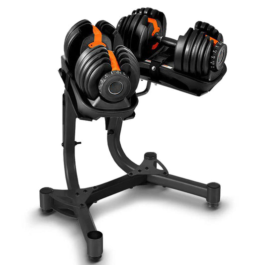40kg Adjustable Dumbbell 17-in-1 with Quick Dial System - Home Gym Weights for Progressive Training - Non-Slip Handle Design - Space-Saving Fitness Equipment - Multiple Weight Settings