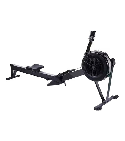 Rowing Machine for Home Use – 10-Level Adjustable Air Resistance Rower with Foldable Design, Ergonomic Seat, LCD Display & Aluminum Rail for Full-Body Training