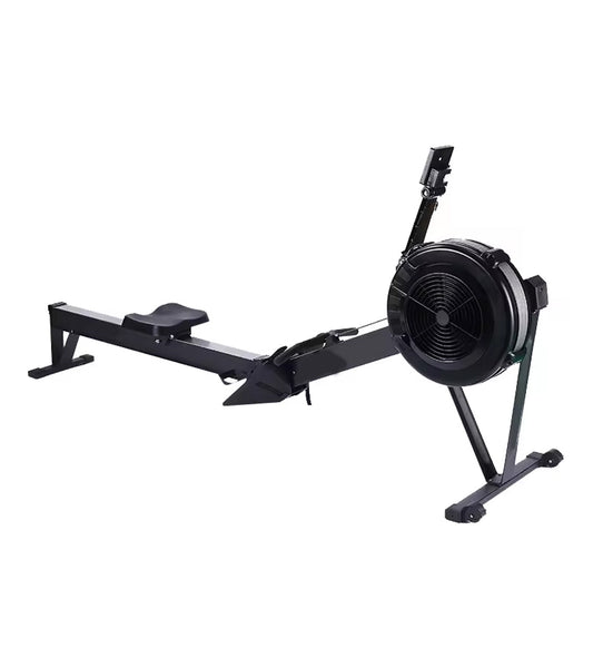 Rowing Machine for Home Use – 10-Level Adjustable Air Resistance Rower with Foldable Design, Ergonomic Seat, LCD Display & Aluminum Rail for Full-Body Training