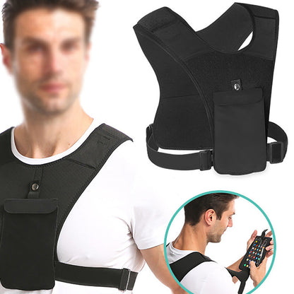 Running Hydration Vest – Lightweight, Adjustable Chest Pack with Water-Resistant Storage for Trail Running, Cycling & Outdoor Use