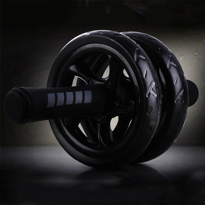Professional Double-Wheel Ab Roller with Knee Pad - Advanced Core Trainer with Rebound Technology - Adjustable Resistance Bands for All Levels - Silent Non-Slip Wheels - Detachable Design for Home