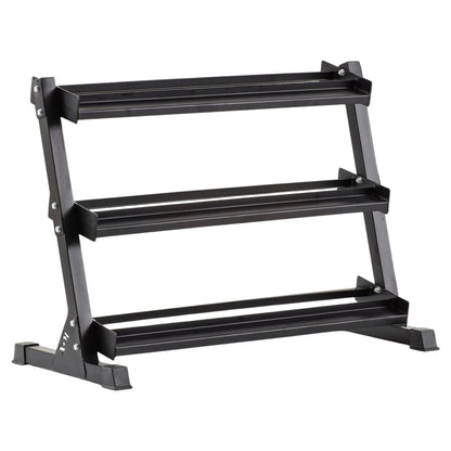 Heavy-Duty Dumbbell Storage Rack - 3, 4, 5 & 6-Tier Options - Premium Steel Construction - Weight Organization System for Home Gym & Commercial Use - Compact Space-Saving Design