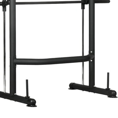 Smith Machine Squat Rack with Pull-Up Bar – Multi-Function Home Gym Station with Adjustable Barbell Heights & 550 lbs Capacity