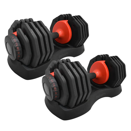 25kg Adjustable Dumbbell – 10-in-1 Quick Dial Weight Set with Safety Lock & Non-Slip Handle for Space-Saving Home Gym Strength Training