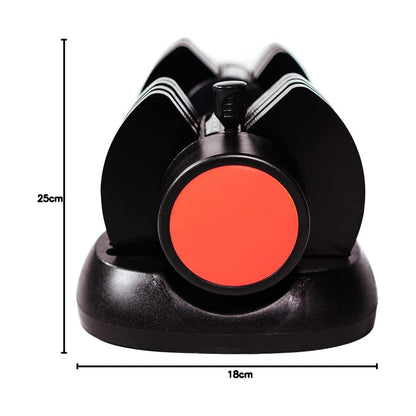 12.5kg Adjustable Dumbbell – 5-in-1 Quick Dial Dumbbell with Safety Lock, 2.5kg–12.5kg Increments, Compact Strength Training for Home Gym Workouts