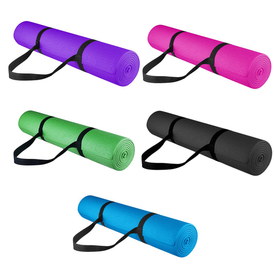 Extra Thick 15mm Yoga Mat – Anti-Slip NBR Foam with Carry Strap, Sweat-Resistant & Eco-Friendly for Home Workouts