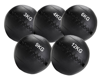 Professional Grade Wall Balls - Heavy-Duty Medicine Balls for CrossFit Training, Strength Conditioning & Core Workouts - Multiple Weight Options (3kg-12kg) - Textured Grip Sand-Filled Vinyl