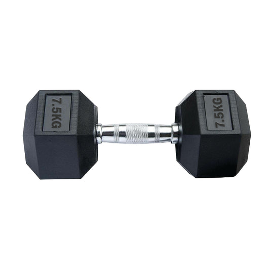 Professional Hex Dumbbells Set - Rubber Coated Weights from 2.5kg  to 60kg - Anti-Rolling Hexagonal Design with Ergonomic Metal Handles - Perfect for Home
