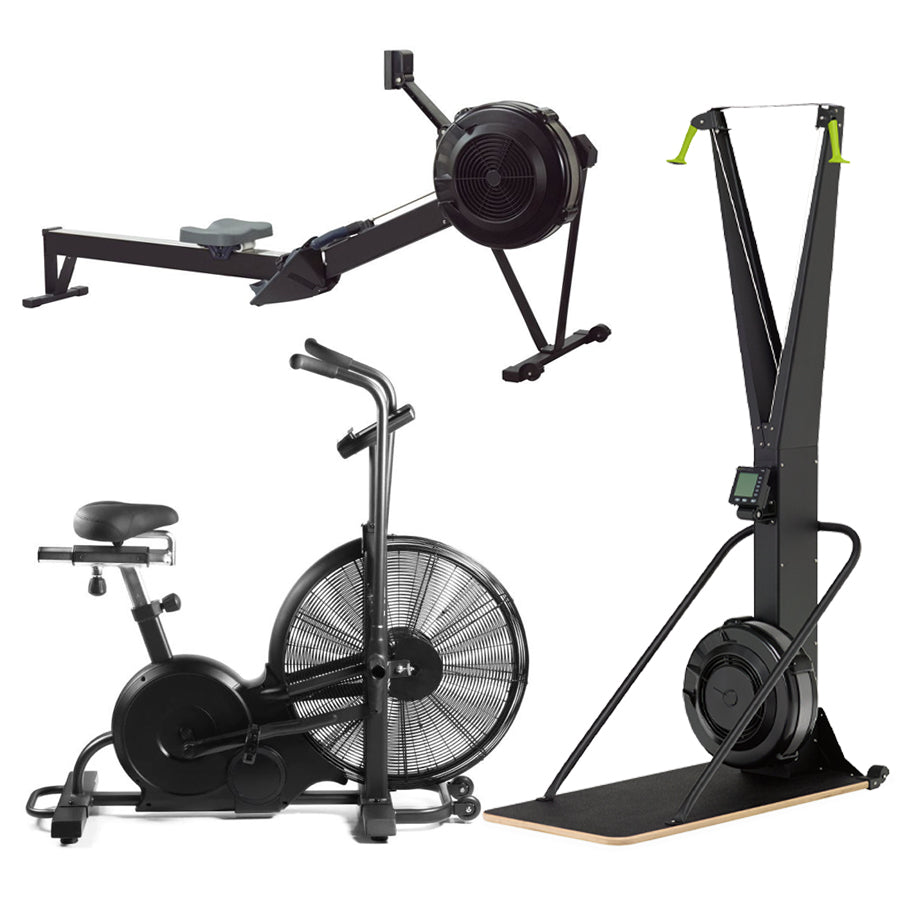 CURSOR FITNESS Premium Exercise Bike - Stationary Spin Cycle with Quiet Belt Drive System - Adjustable Resistance Levels - Extra Comfort Seat - LCD Display - Home Cardio Indoor Cycling Workout