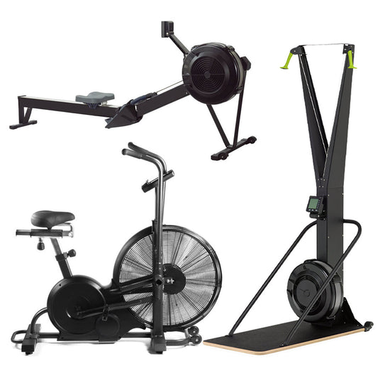 CURSOR FITNESS Premium Exercise Bike - Stationary Spin Cycle with Quiet Belt Drive System - Adjustable Resistance Levels - Extra Comfort Seat - LCD Display - Home Cardio Indoor Cycling Workout