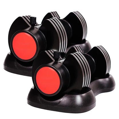 Black and red cylindrical objects on a white background