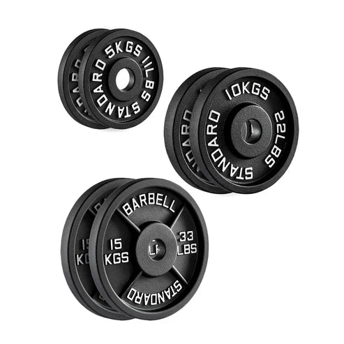 Set of black metal gears on a white background